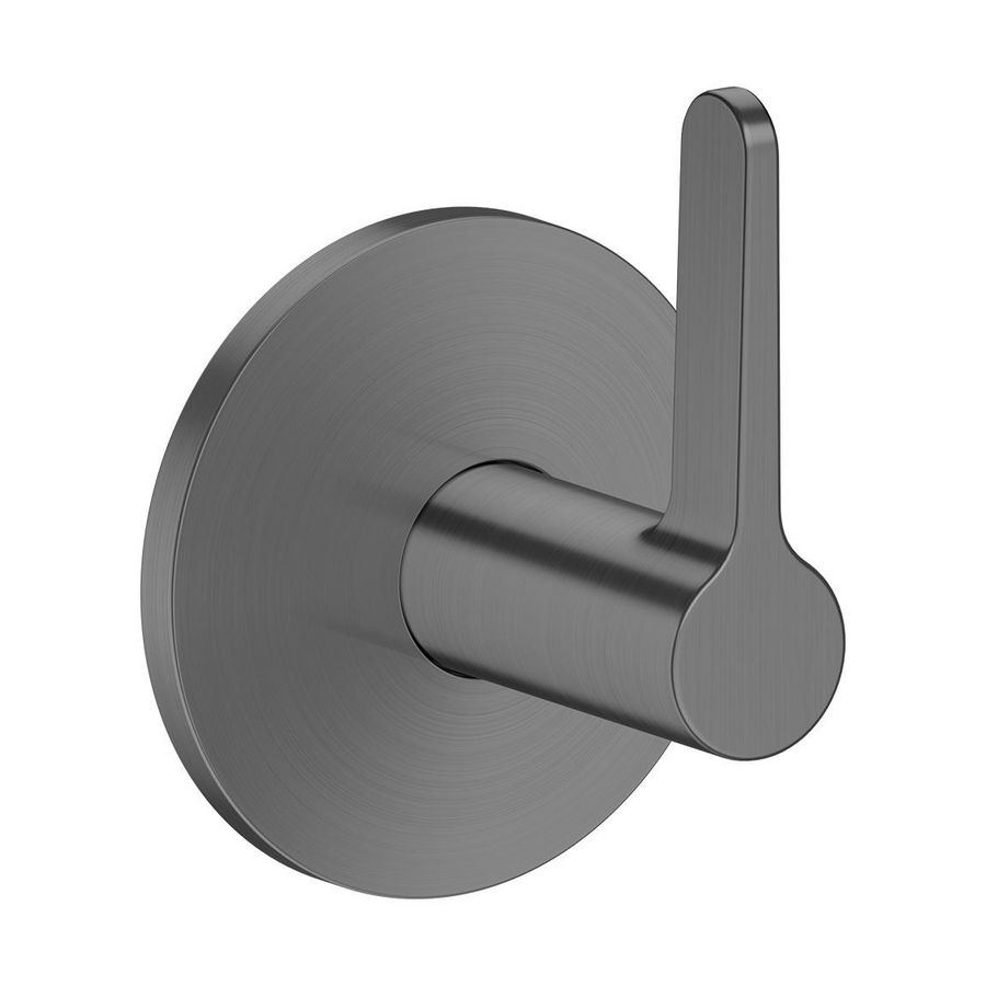 Inbouw stopkraan AXOR One+rechte grepen Brushed Black Chrome