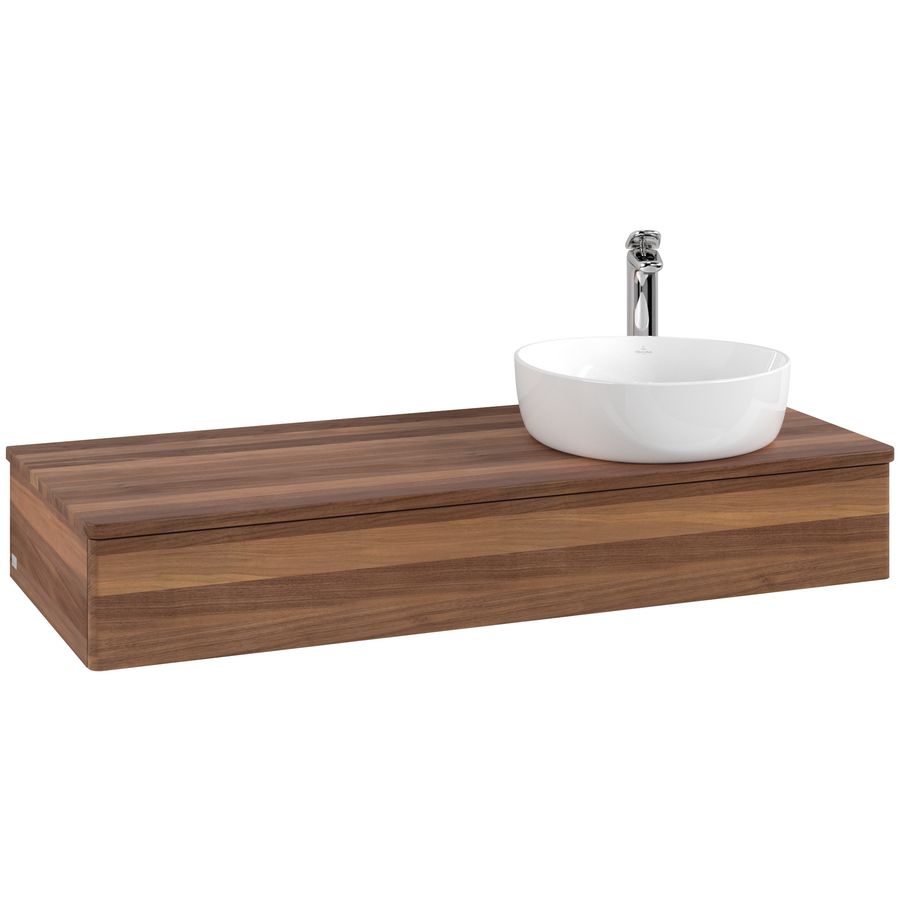 Wastafelonderkast Antao 1200x190x500mm Warm Walnut L12052HM