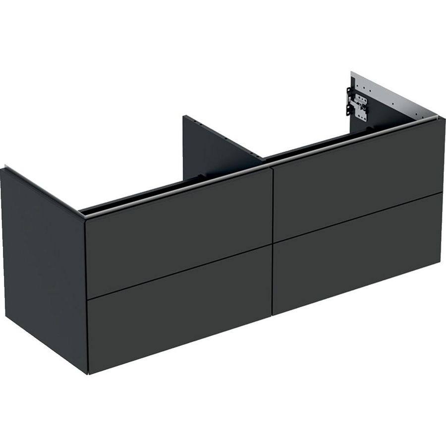 Wastafelonderkast 4x la 135cm lava mat ONE