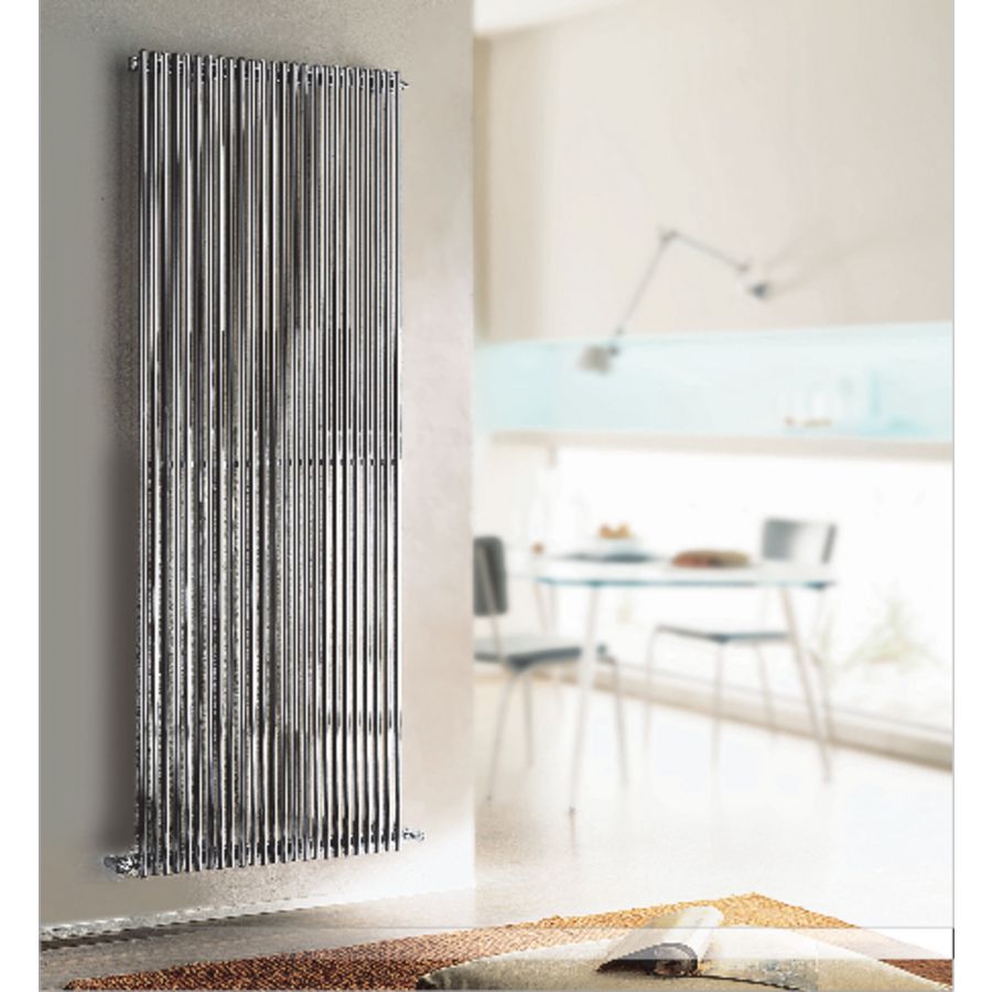 Buisradiator Giada 1000x136x56 verticaal RVS gepol. 133W