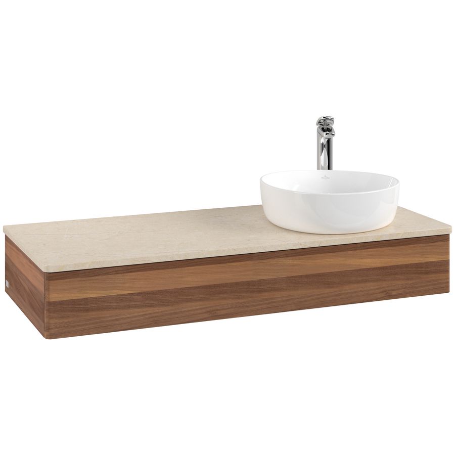 Wastafelonderkast Antao 1200x190x500mm Warm Walnut L12053HM