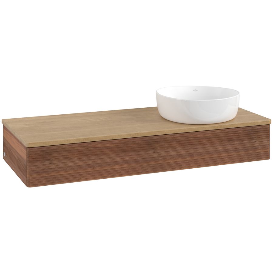 Wastafelonderkast Antao 1200x190x500mm Warm Walnut L12111HM