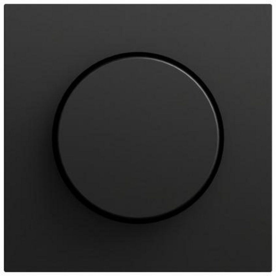 Afdekking knop dim./potntiom. System 70 zwart m(gel.)