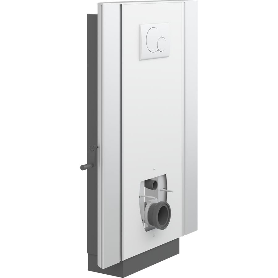 Toiletsteun wand br. zijprof. handm+zwengel SELECT TL2 wit