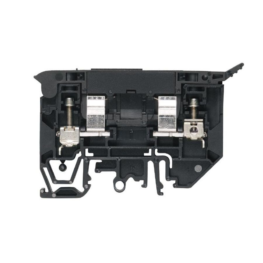 Zekeringsklem schoefaansluiting zw 4mm² 10A 36V c VVE=25