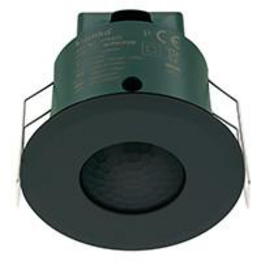 Aanwezigheiddetector plafond PIR 230V 2000W 7M 40m² Zwart