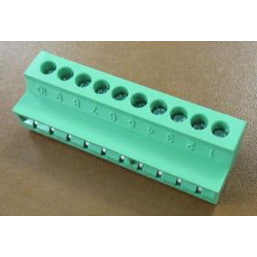 Connector 10-polig groen tbv NOV903 en AB20x buitenposten
