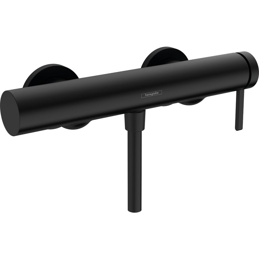 Finoris 1-hendel douchemengkraan mat zwart HoH 150mm incl. S-koppelingen