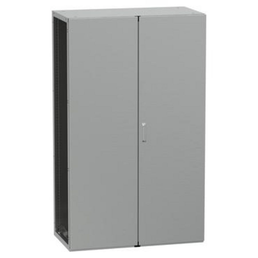 Aanbouwkast 2000x1200x600mm Scotch Brite 304L RVS X