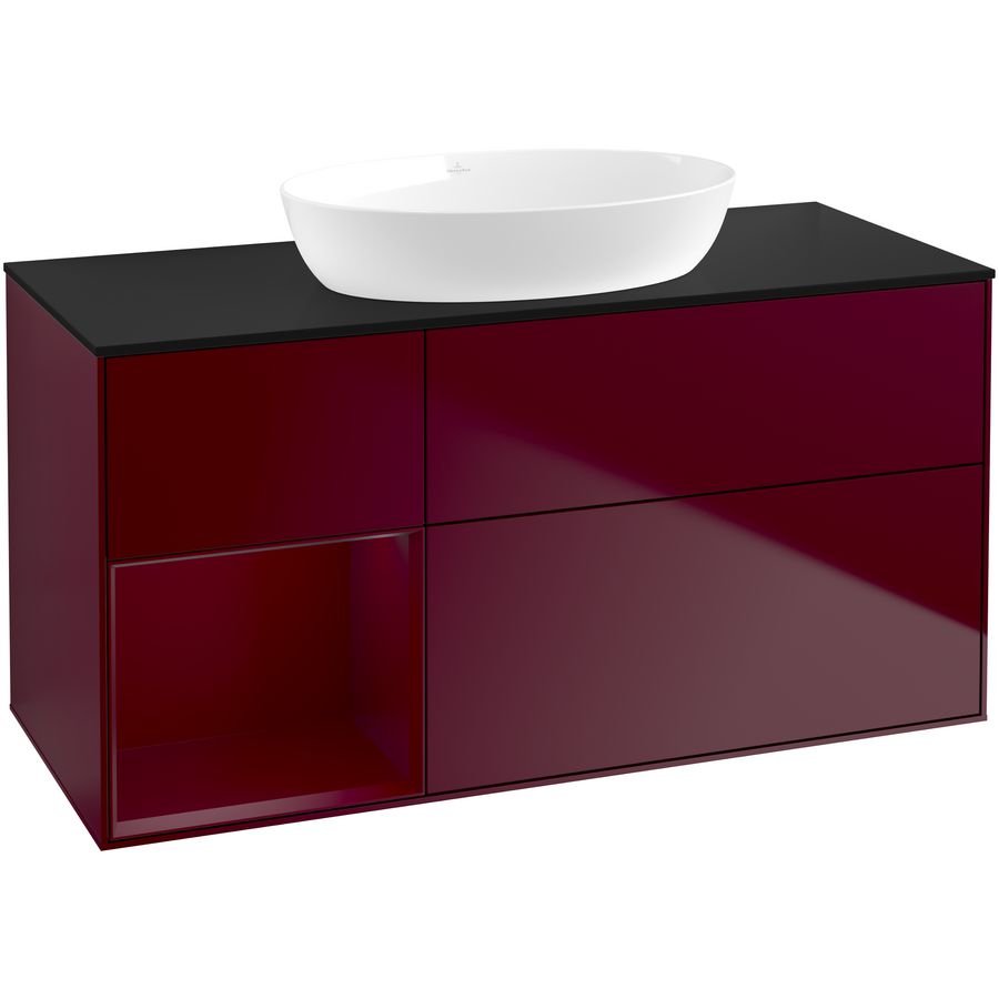 Wastafelonderkast Finion 1200x603x501mm Peony Matt Lacquer GA62HBHB