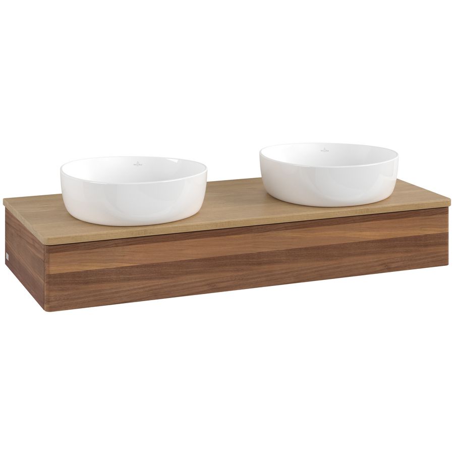 Wastafelonderkast Antao 1200x190x500mm Warm Walnut L13011HM