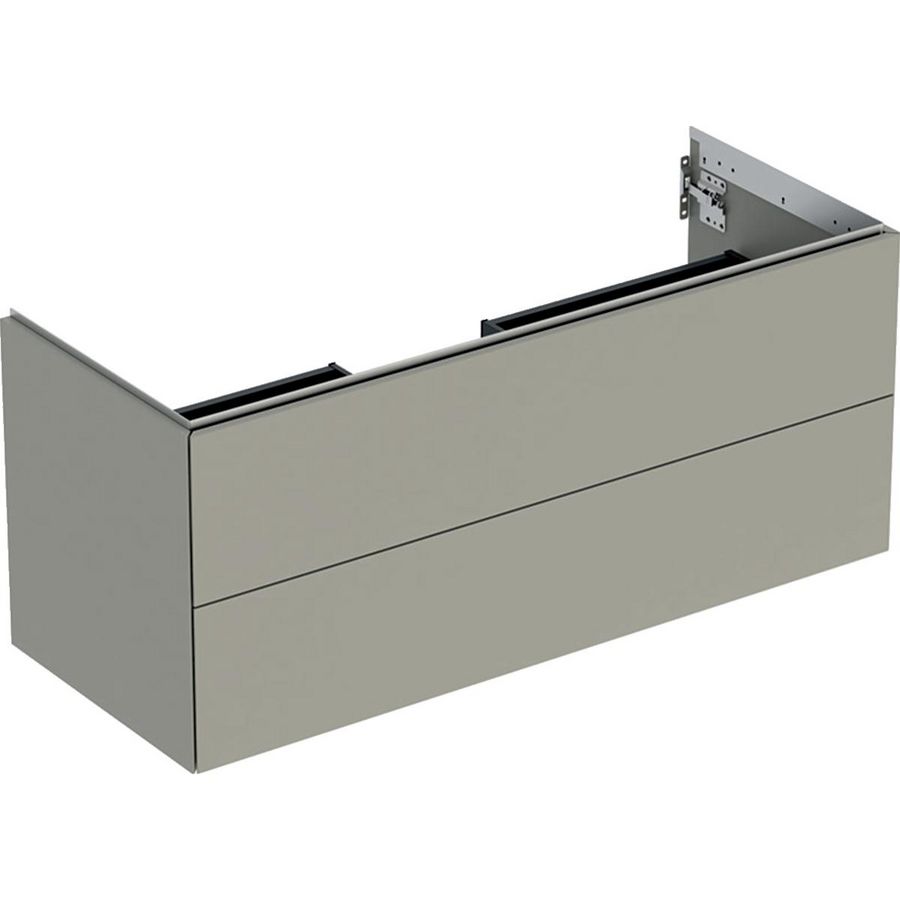 Wastafelonderkast 2x la 120cm greige mat ONE
