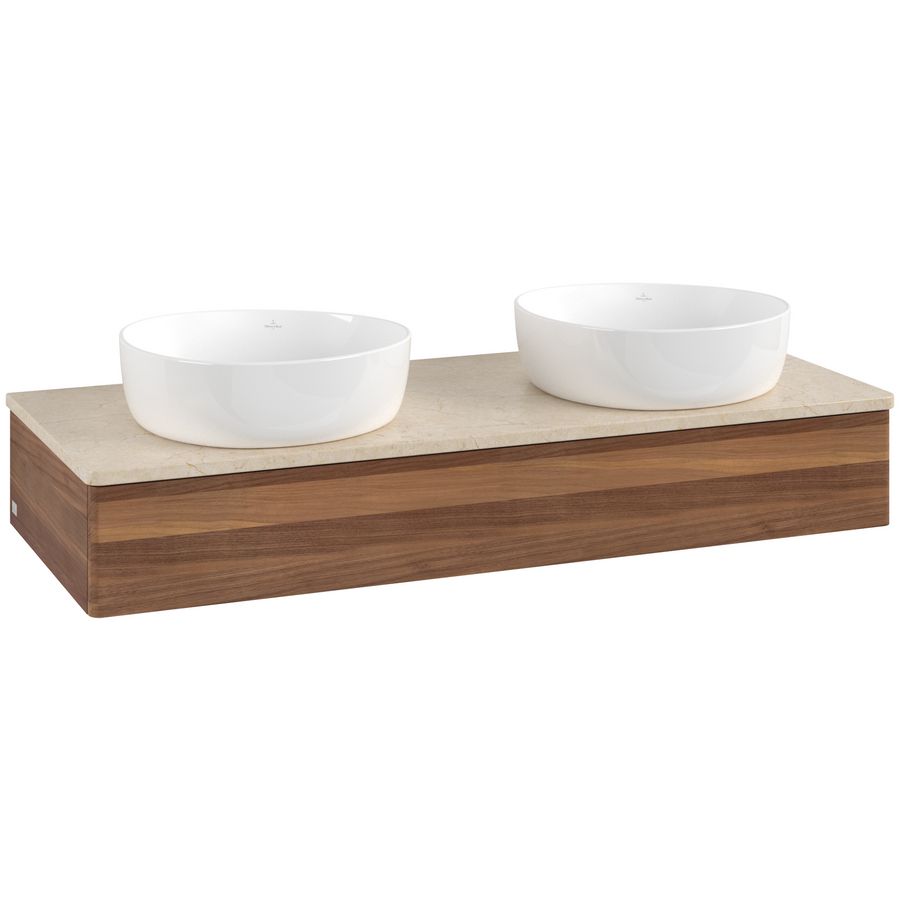 Wastafelonderkast Antao 1200x190x500mm Warm Walnut L13013HM