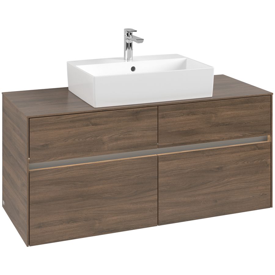 Wastafelonderkast Collaro 1200x548x500mm Ariz.Oak C128B0VH