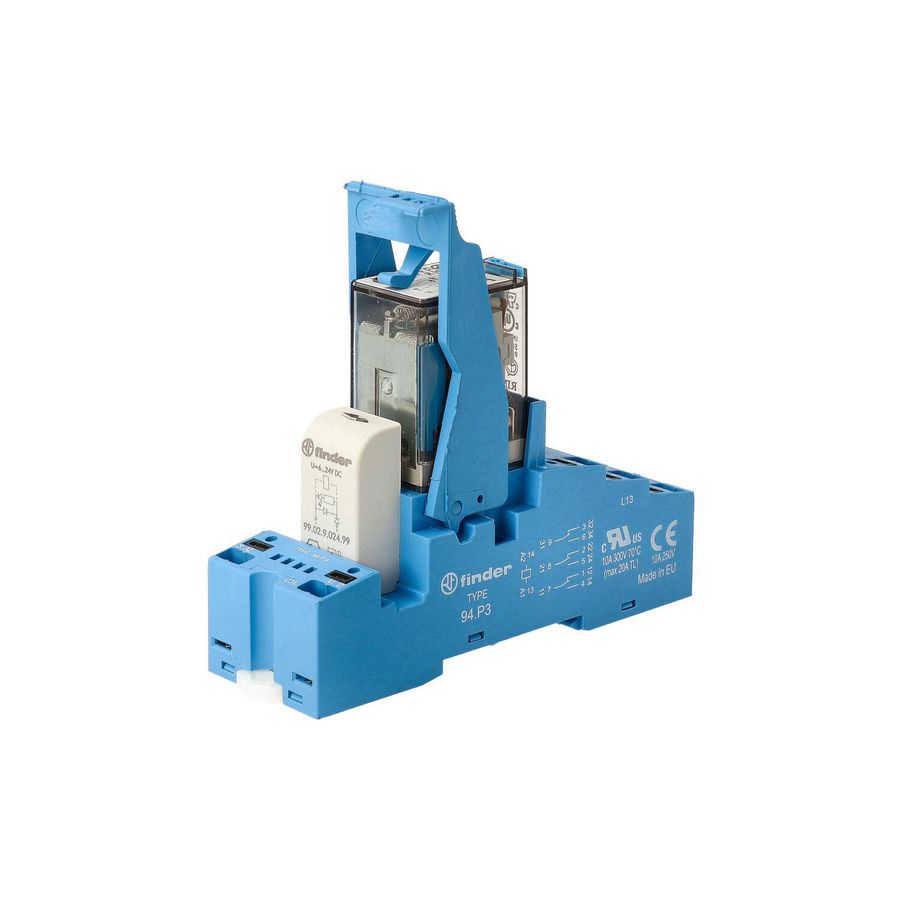 Interfacerelais 3 wisselcontacten 10A 24V DC