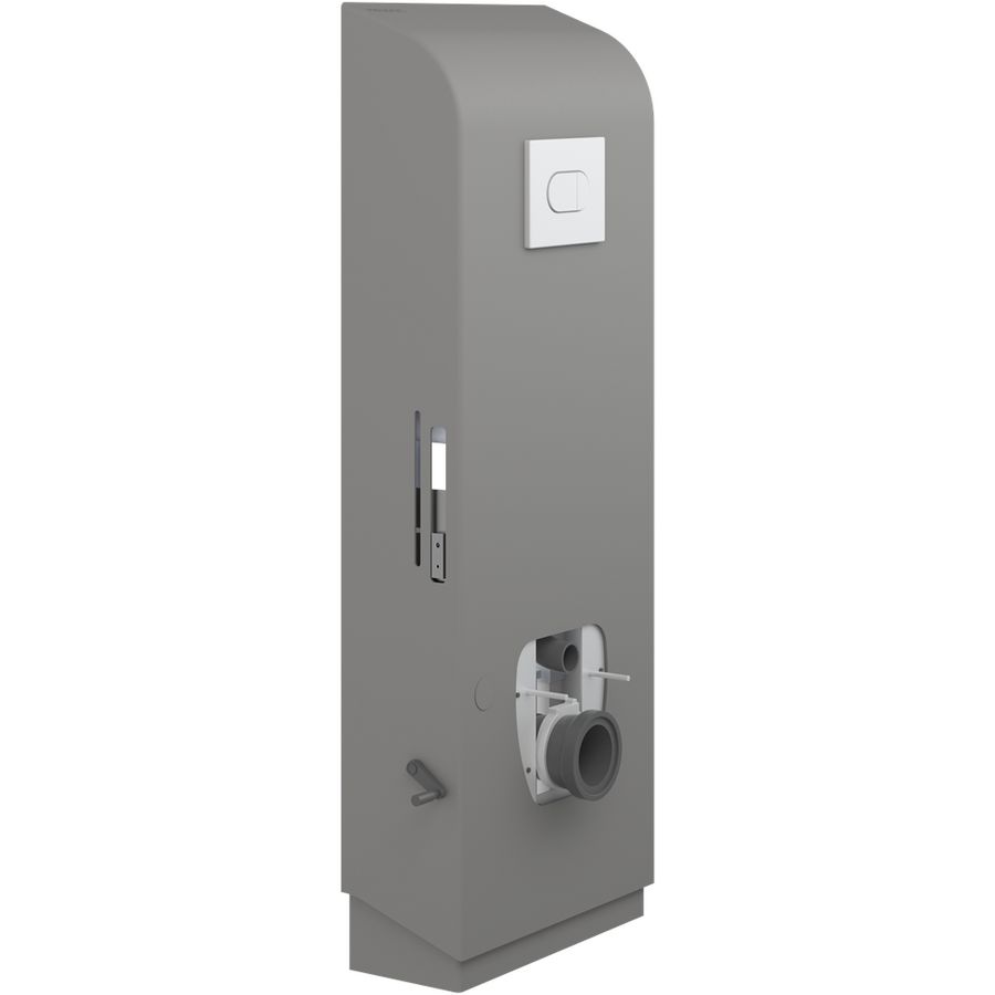 Toiletsteun vloer douche-wc handm+zwengel SELECT TL4 antraciet