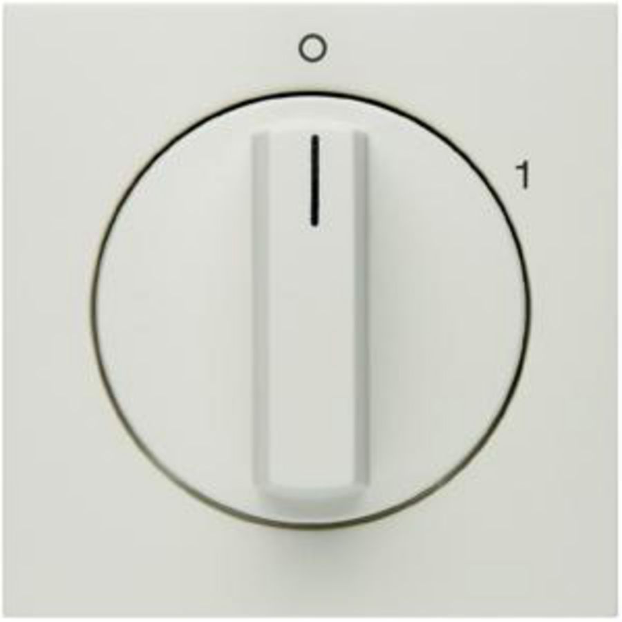 Afdek. v draaischakelaar berker S.1/B.3/B.7 polarwit mat