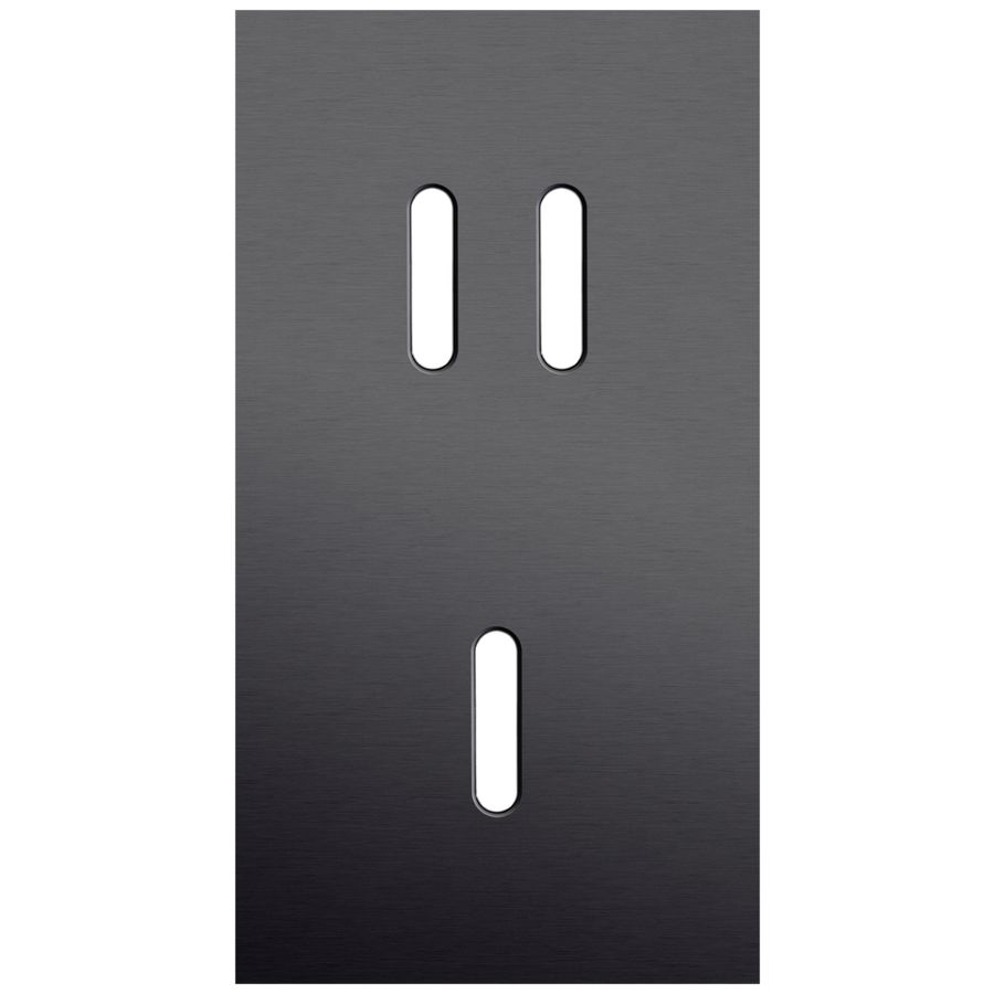 Tweevoudige afdekpl. verticaal 71mm centerafstand een tweevo