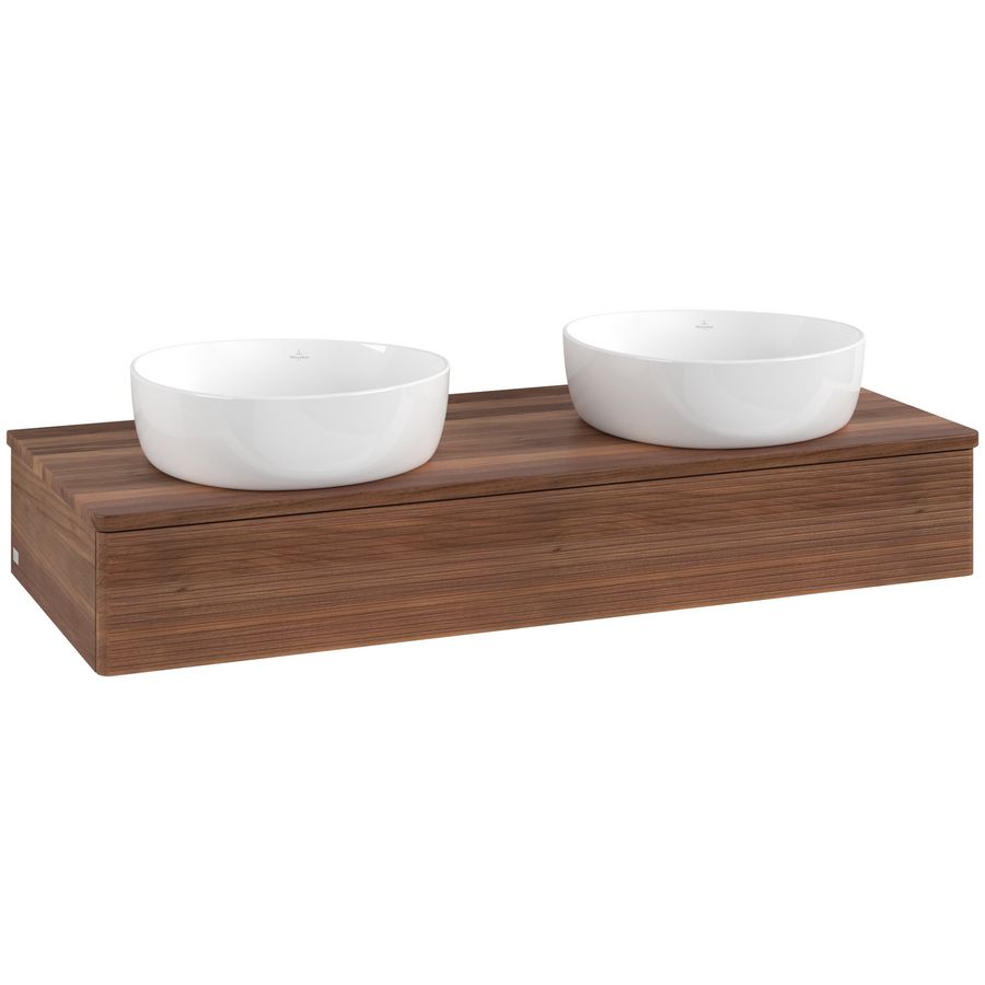 Wastafelonderkast Antao 1200x190x500mm Warm Walnut L13112HM