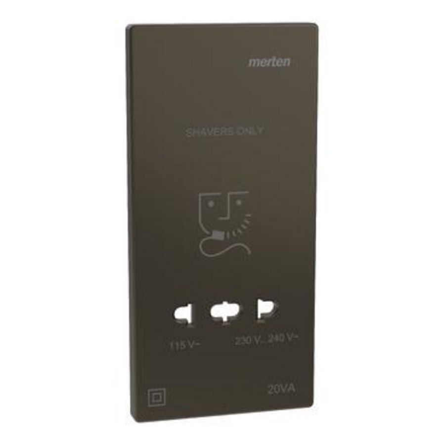 Centraalplaat SCHEERAPPARAAT. Mokka metallic Systeem D