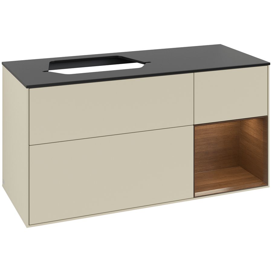 Wastafelonderkast Finion 1200x603x501mm S.Grey Matt Lacquer G402GNHJ
