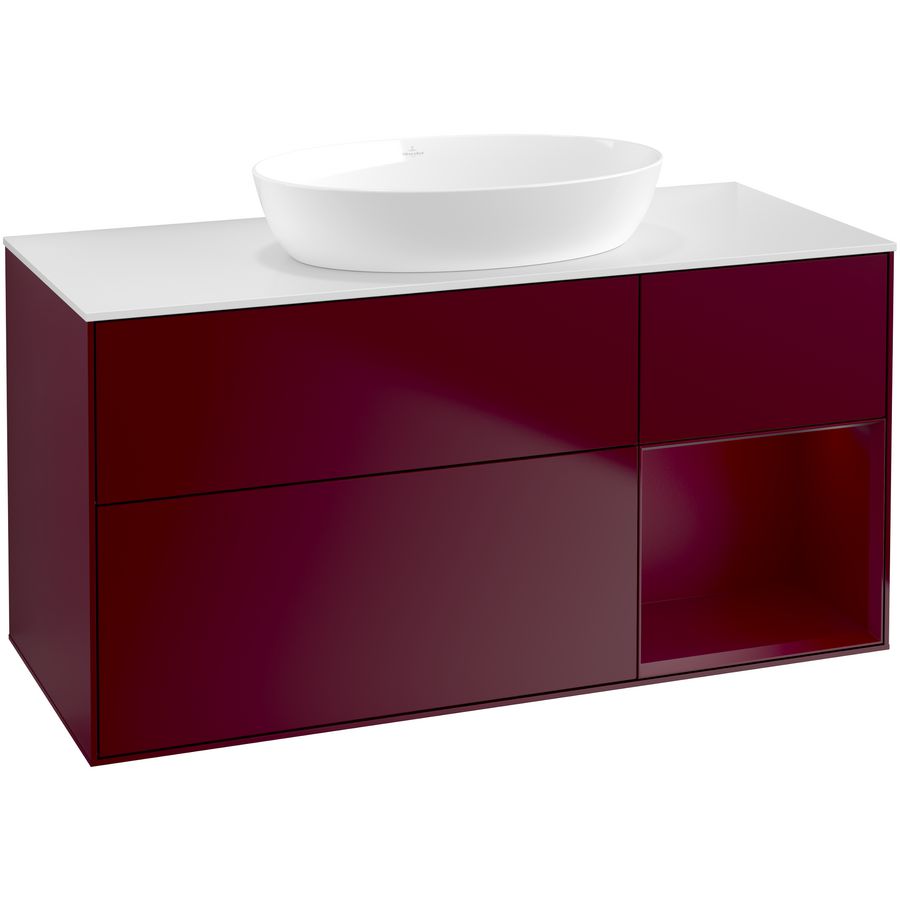 Wastafelonderkast Finion 1200x603x501mm Peony Matt Lacquer GA71HBHB