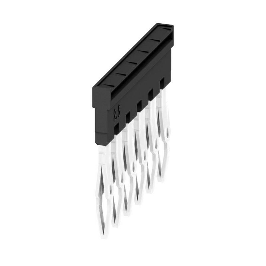 Dwarsverbinder (terminal) Plugged zwart 24 A p: 6, VVE=20