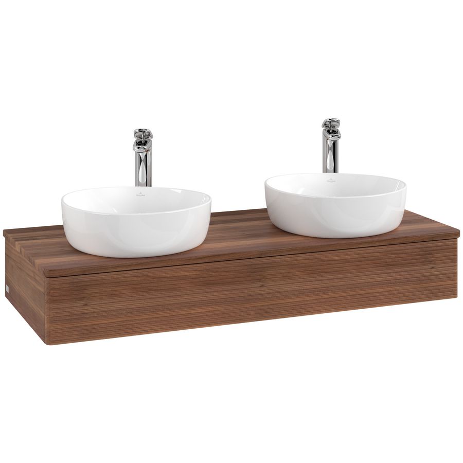 Wastafelonderkast Antao 1200x190x500mm Warm Walnut L13152HM