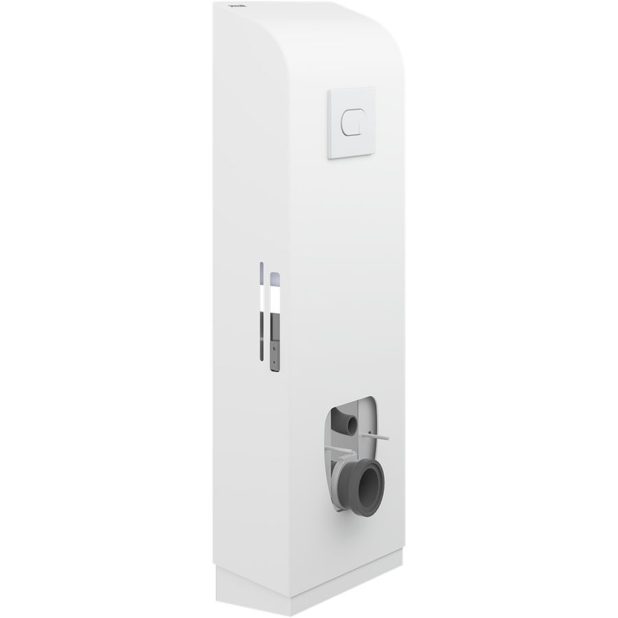 Toiletsteun vloerplaat douche-wc handm+zwend. SELECT TL4 wit