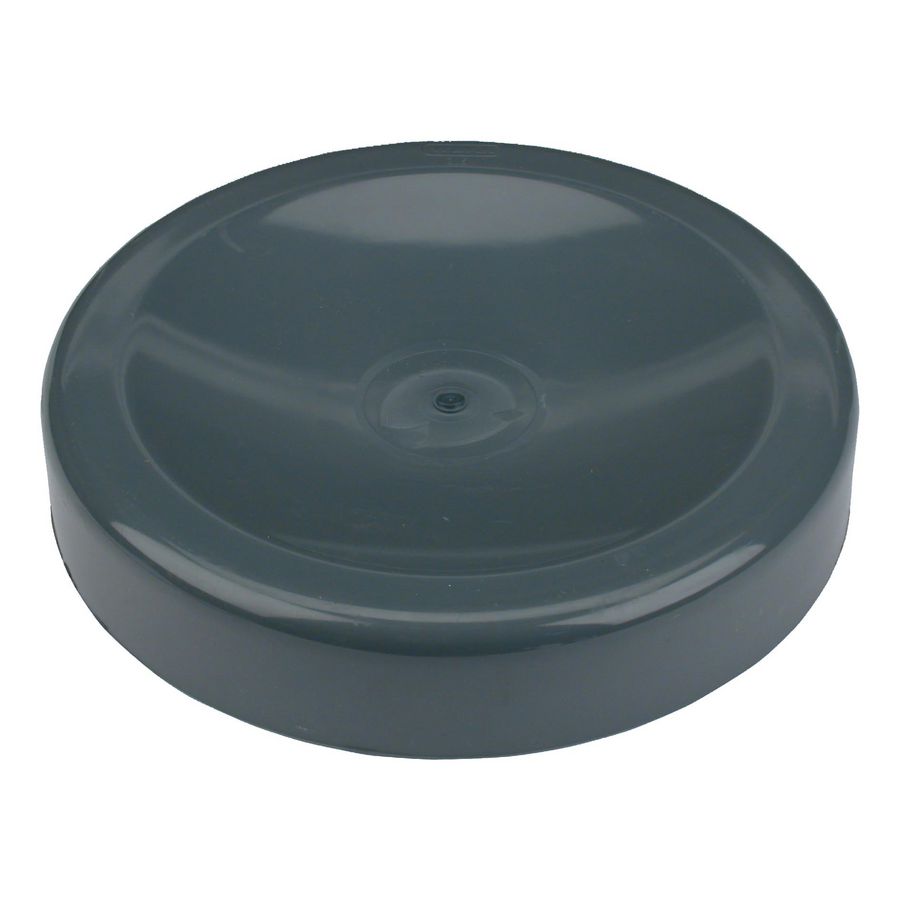 PVC kap voor spie-eind 315mm donkergrijs