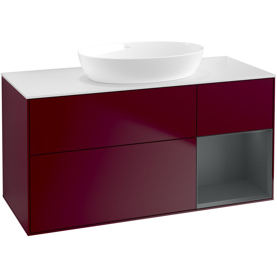 Wastafelonderkast Finion 1200x603x501mm Peony Matt Lacquer GA71HGHB