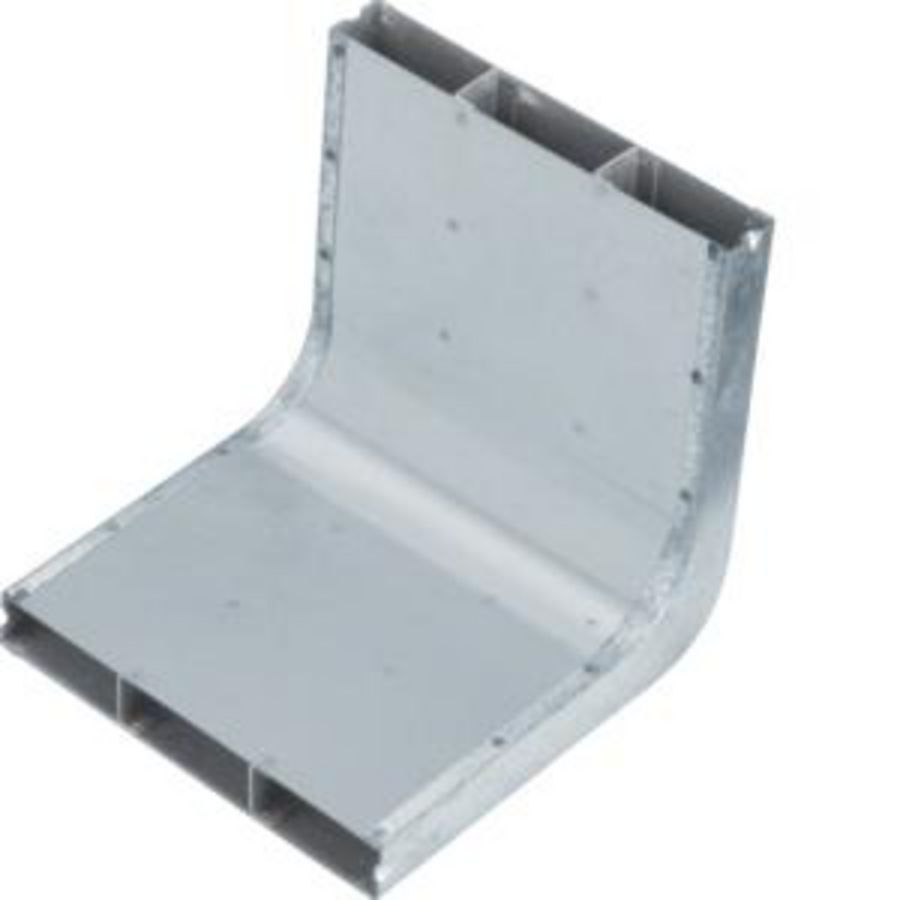 Stijgstuk 3-compartimenten voor UK 190x28mm staal
