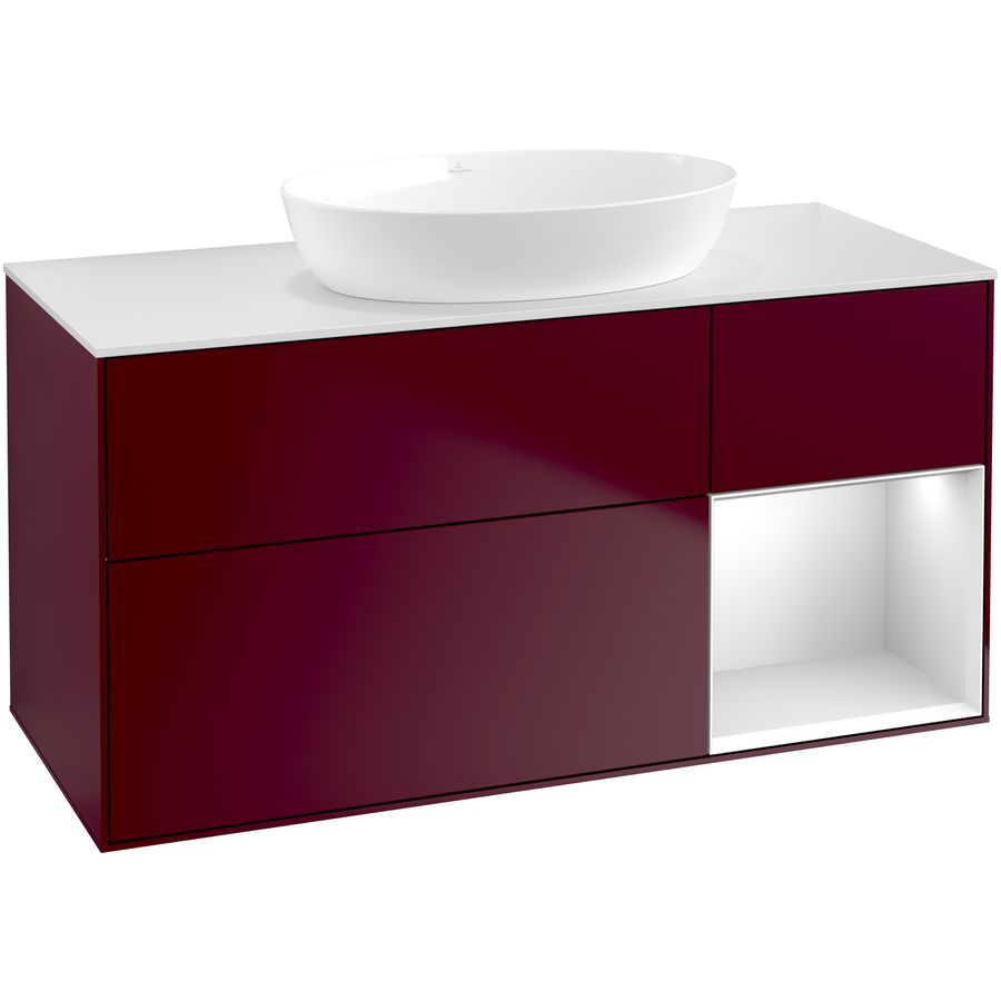 Wastafelonderkast Finion 1200x603x501mm Peony Matt Lacquer GA71MTHB