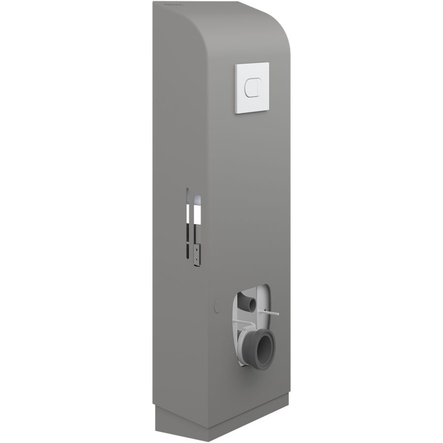 Toiletsteun wand plaat handm+zwengel SELECT TL3 antraciet