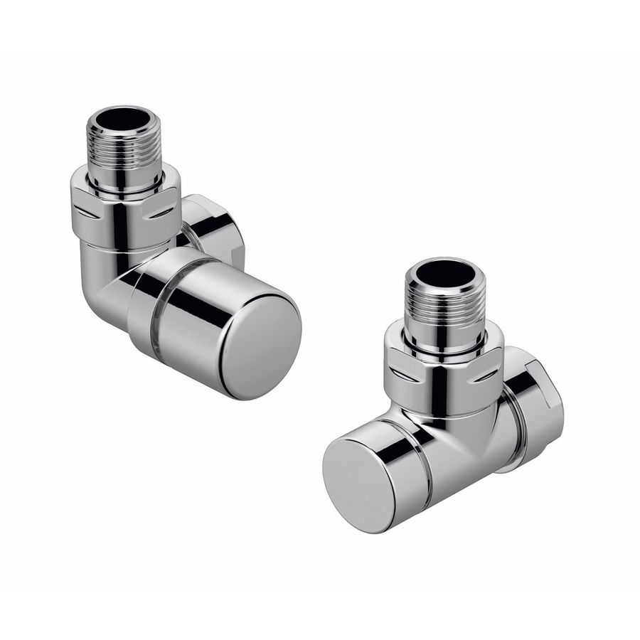 Kranenset type I set deco radiatorkraan links verchroomd