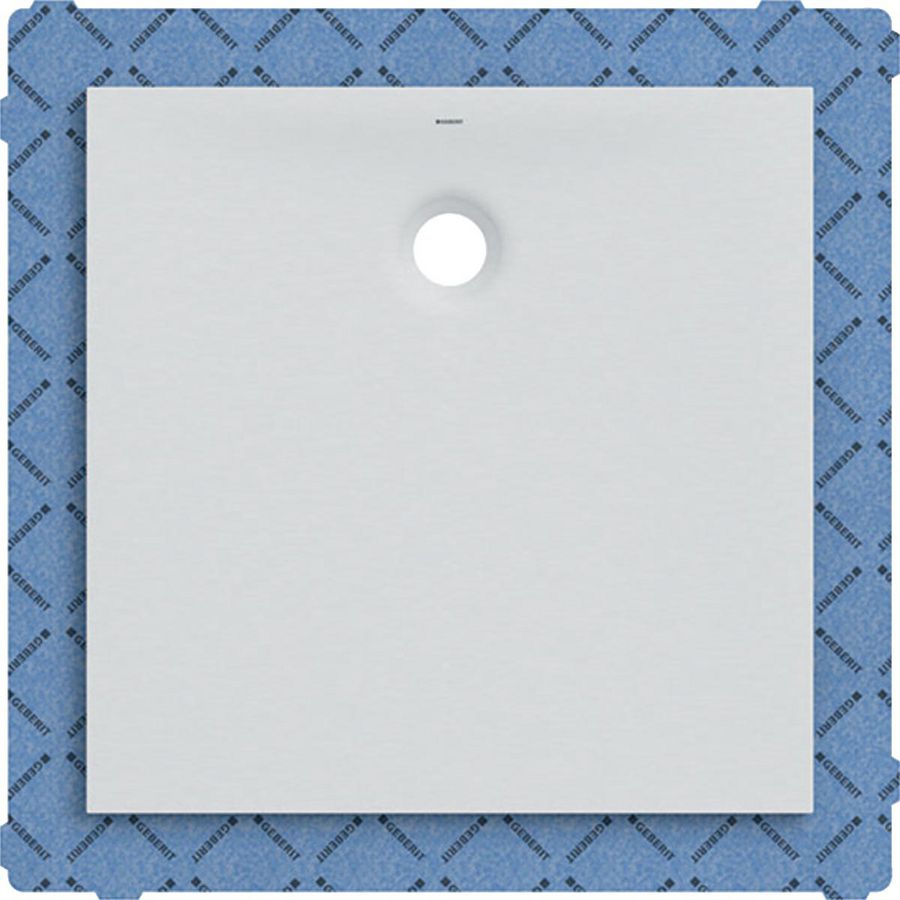 vierkante douchevloer Olona, dichting wit/mat, L=90cm, B=90c