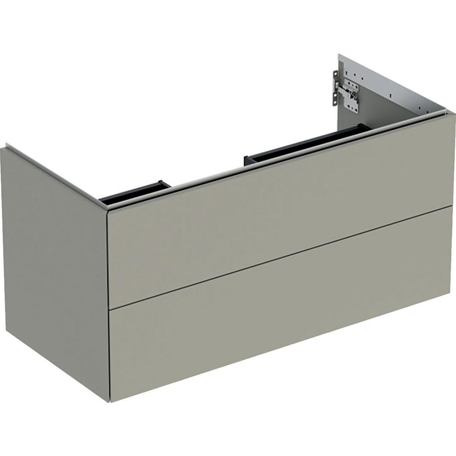 Wastafelonderkast 2x la 105cm greige mat ONE