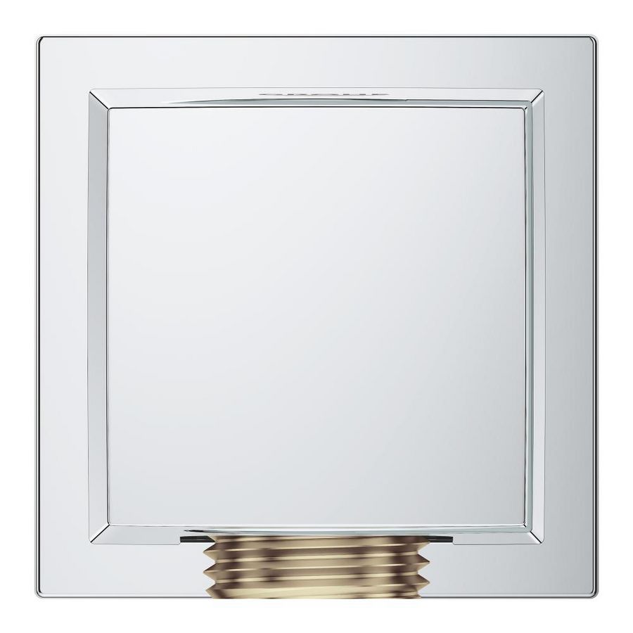 Euphoria cube wandaansluitbocht chroom incl. wandhouder