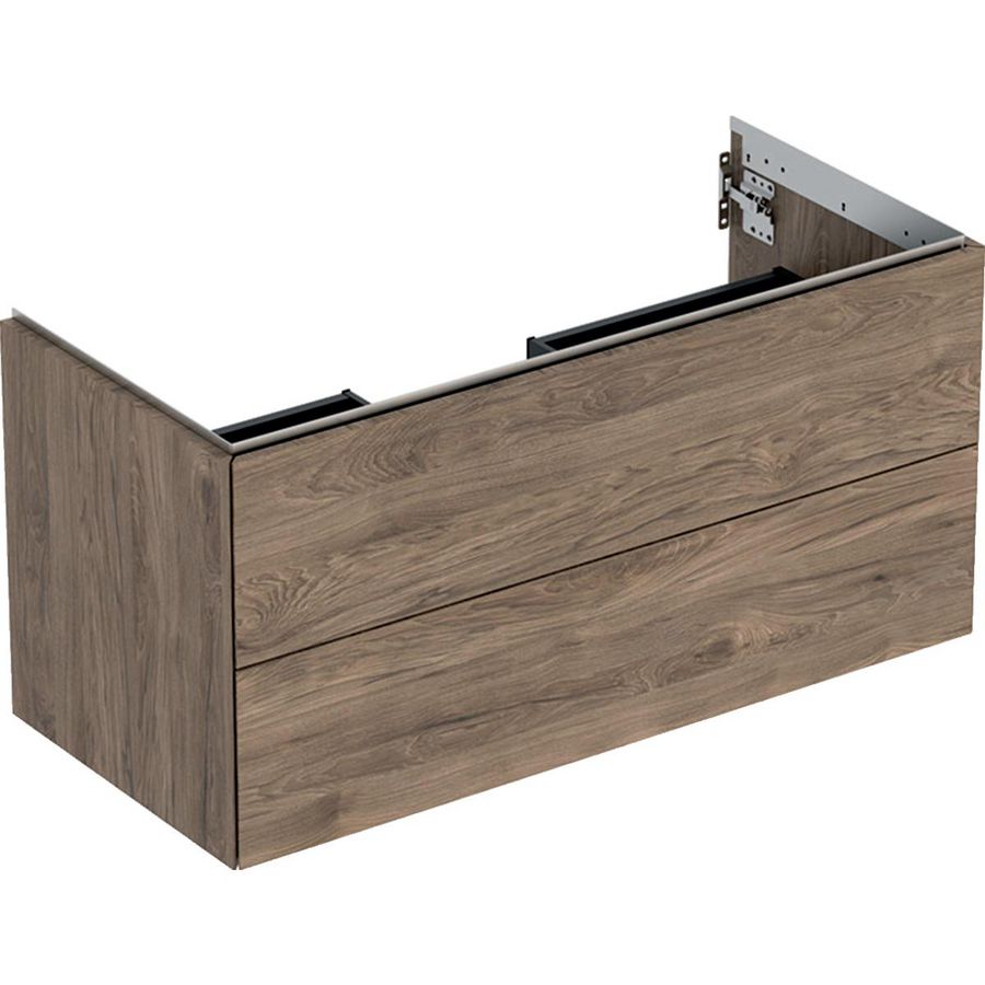 Wastafelonderkast 2x la 105cm noten hickory ONE