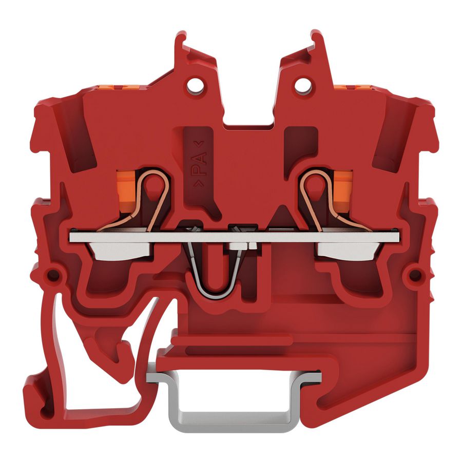 2-draads MINI-rijgklem Met Druk 1 mm² rood 2250-1203 VVE=100