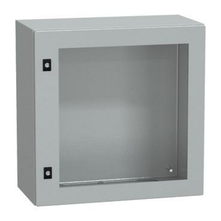 Deur 600x600x300mm IP66 / IK08 Transparant RAL70 Spacial CRN