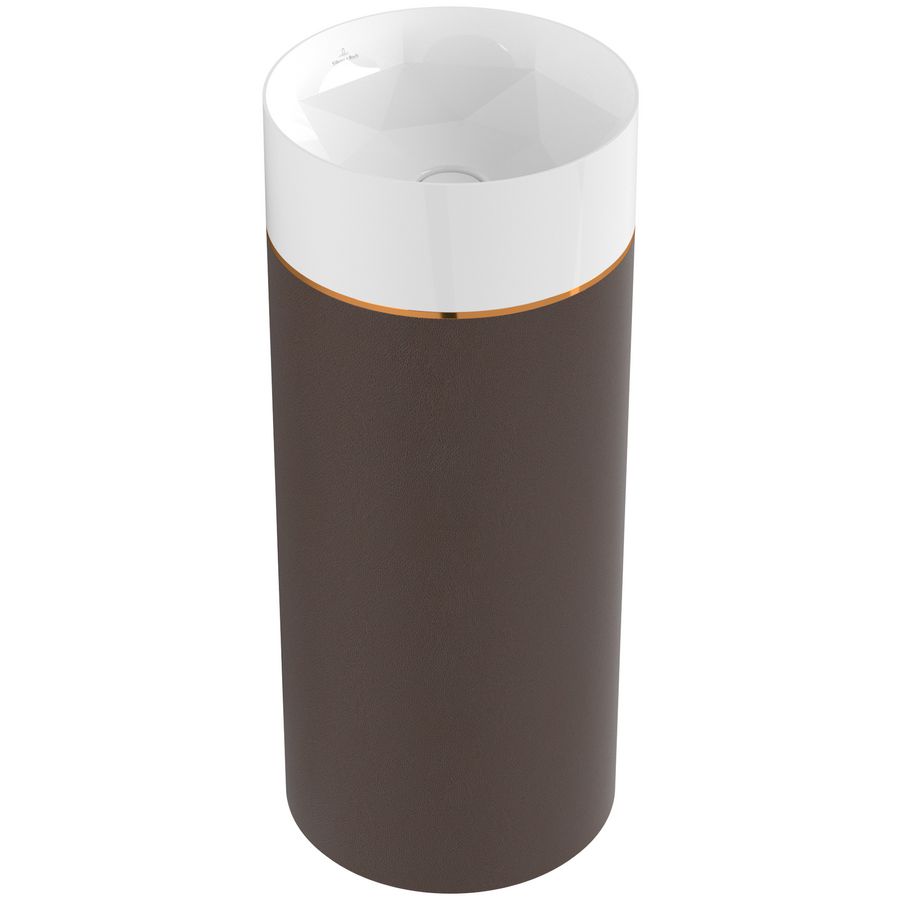 Wastafel met zuil Octagon 400x400x950mm 417000PT