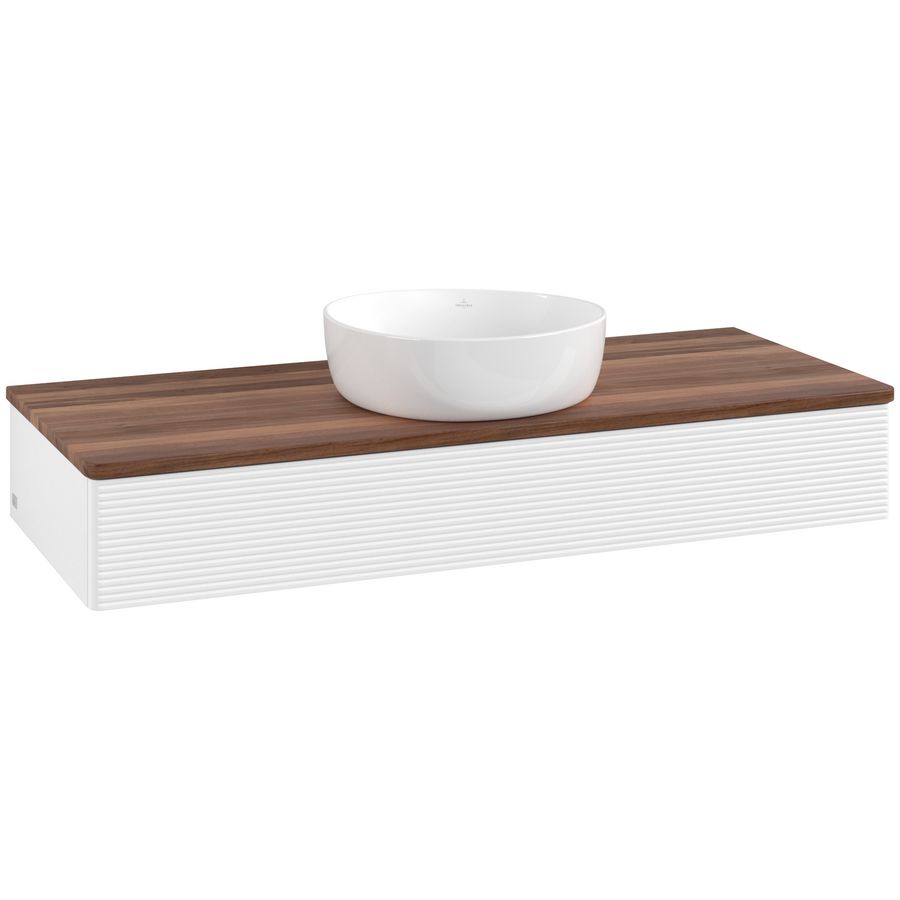 Wastafelonderkast Antao 1200x190x500mm White Matt Lacquer K10112MT