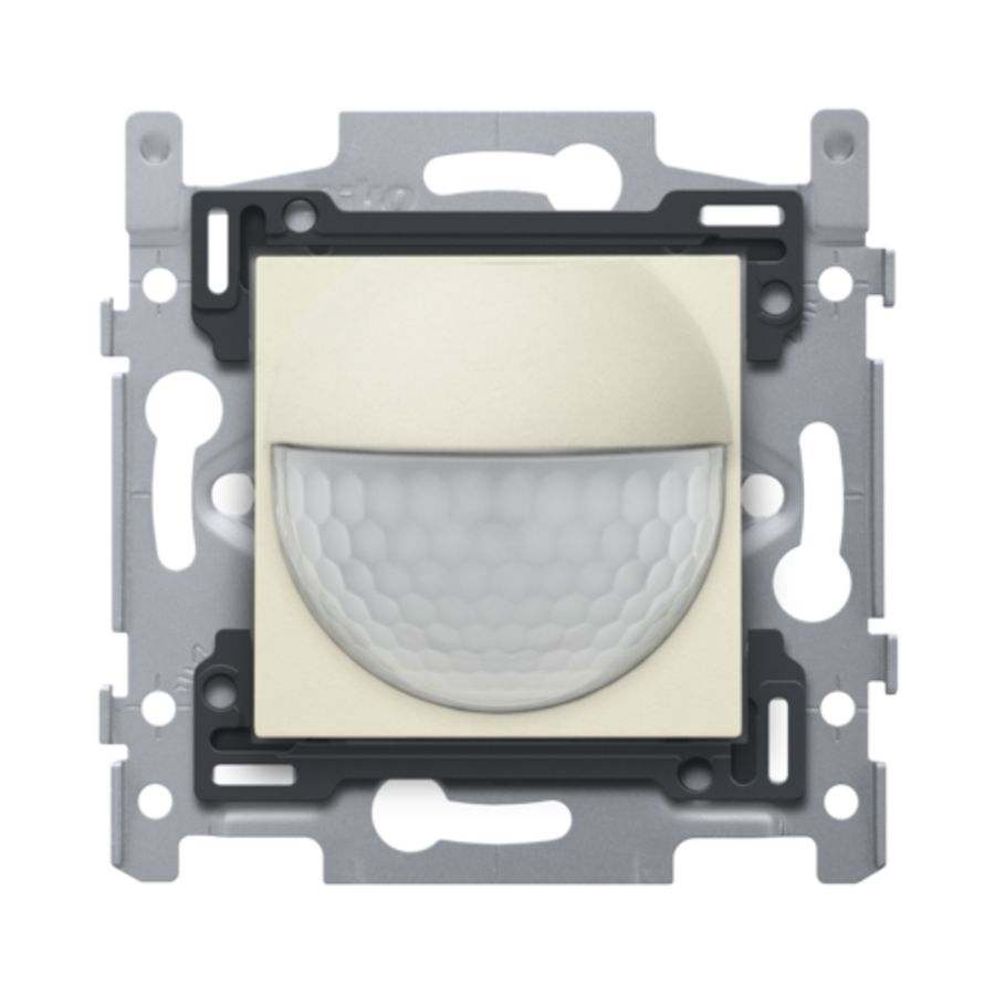 Bewegingsmelder 230V 8m 180gr. wanddetector inb.doos cream