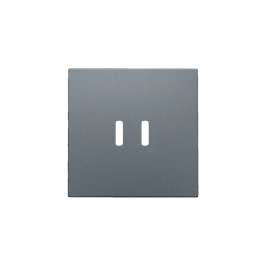 Afwerkingsset dubbele smart USB-C-lader blue grey coated