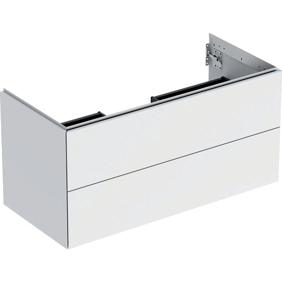 Wastafelonderkast 2x la 105cm mat wit ONE