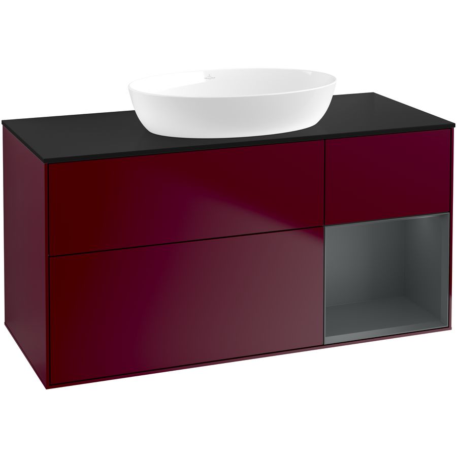 Wastafelonderkast Finion 1200x603x501mm Peony Matt Lacquer GA72HGHB