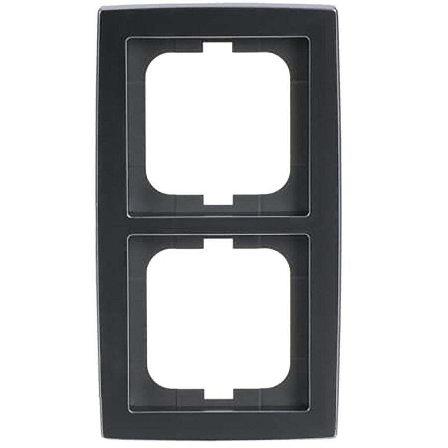 Afdekraam 2v s-chroom mat