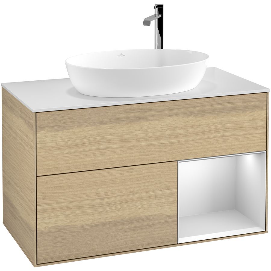 Wastafelonderkast Finion 1000x603x501mm Oak Veneer G901MTPC