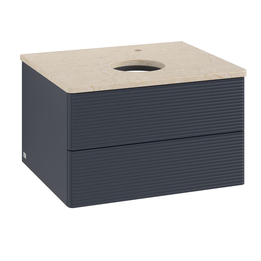 Wastafelonderkast Antao 600x360x500mm Mid.Blue Matt Lacquer K18153HG
